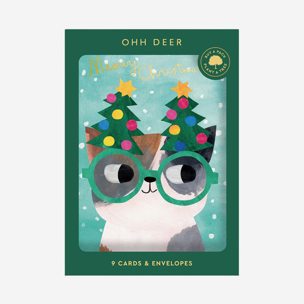 Cats In Hats Christmas Card Pack