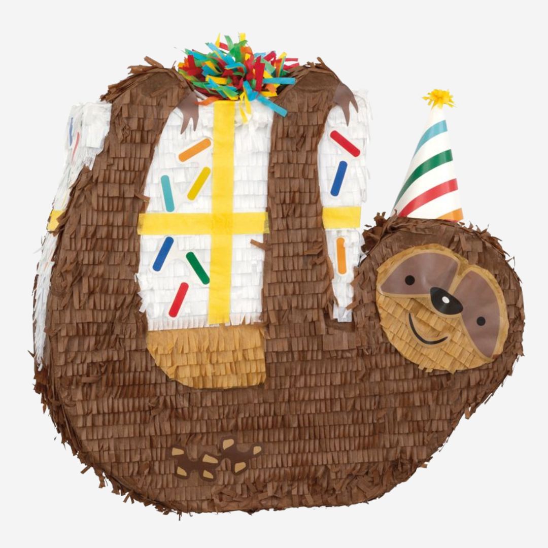 Sloth Shaped Drum Piñata – The Balloon Works