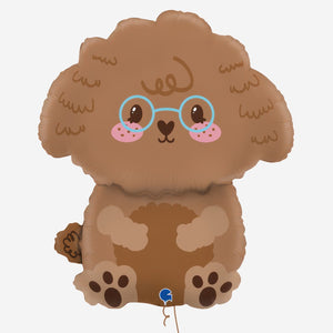 Cute Toy Poodle Inflated Foil Balloon