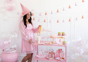 Pink Witch Hat Banner