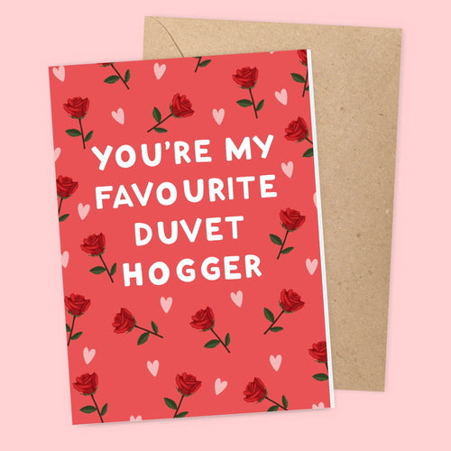 Duvet Hogger Valentines Card