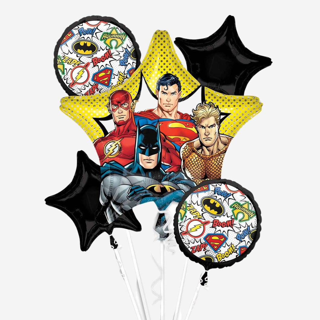 Justice League Inflated Foil Balloon Bouquet