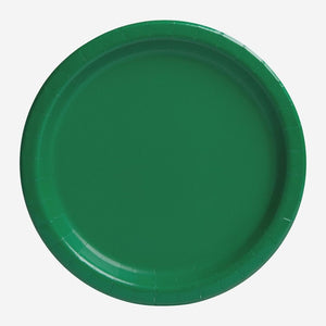 Emerald Green Paper Plates - Pack of 16