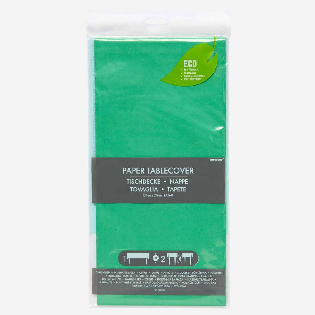 Green Paper Tablecover