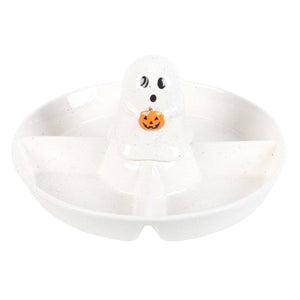 Ghost Halloween Chip & Dip Snack Serving Dish