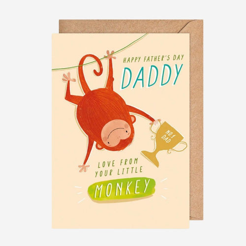 From Your Little Monkey Father's Day Card