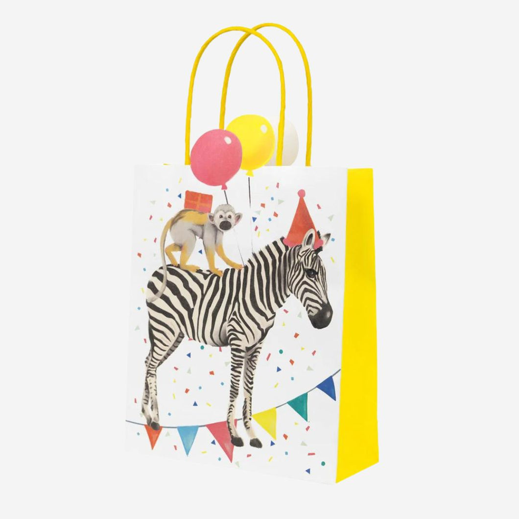 Party Safari Monkey & Zebra Paper Party Bags