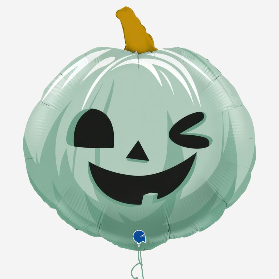 Funny Pumpkin Green Inflated Foil Balloon