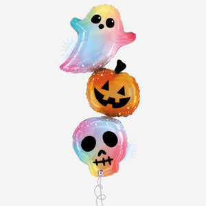 Opal Pastel Halloween Trio Inflated Foil Balloon