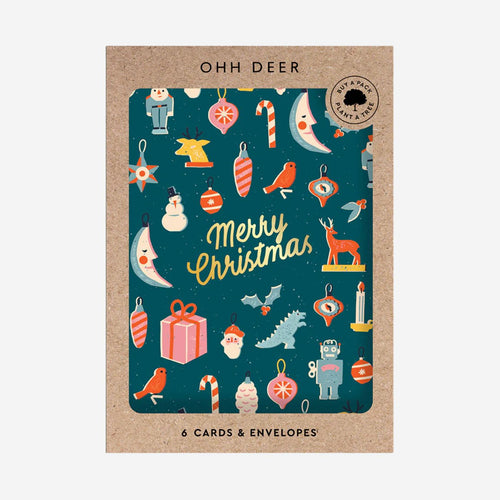 Merry Christmas Icons Charity Card Set