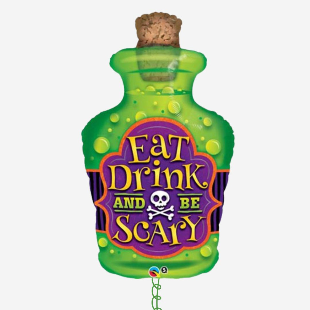 Eat Drink and Be Scary Inflated Foil Balloon