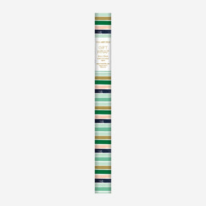 Green Stripes Wrapping Paper Roll