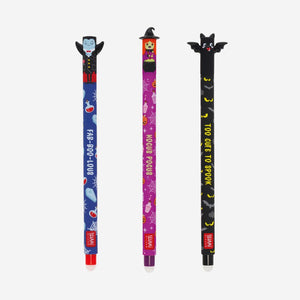 Set of 3 Erasable Gel Pens - Halloween