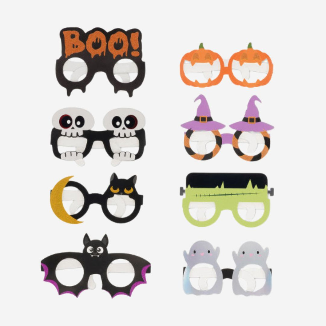 8 Halloween Paper Glasses