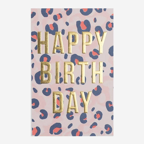 Happy Birthday Card  - Animal Print