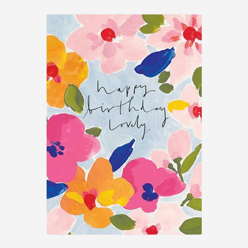 Happy Birthday Lovely Birthday Card Floral