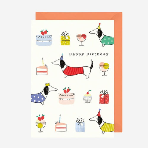 Sausage Dogs & Birthday Presents Card