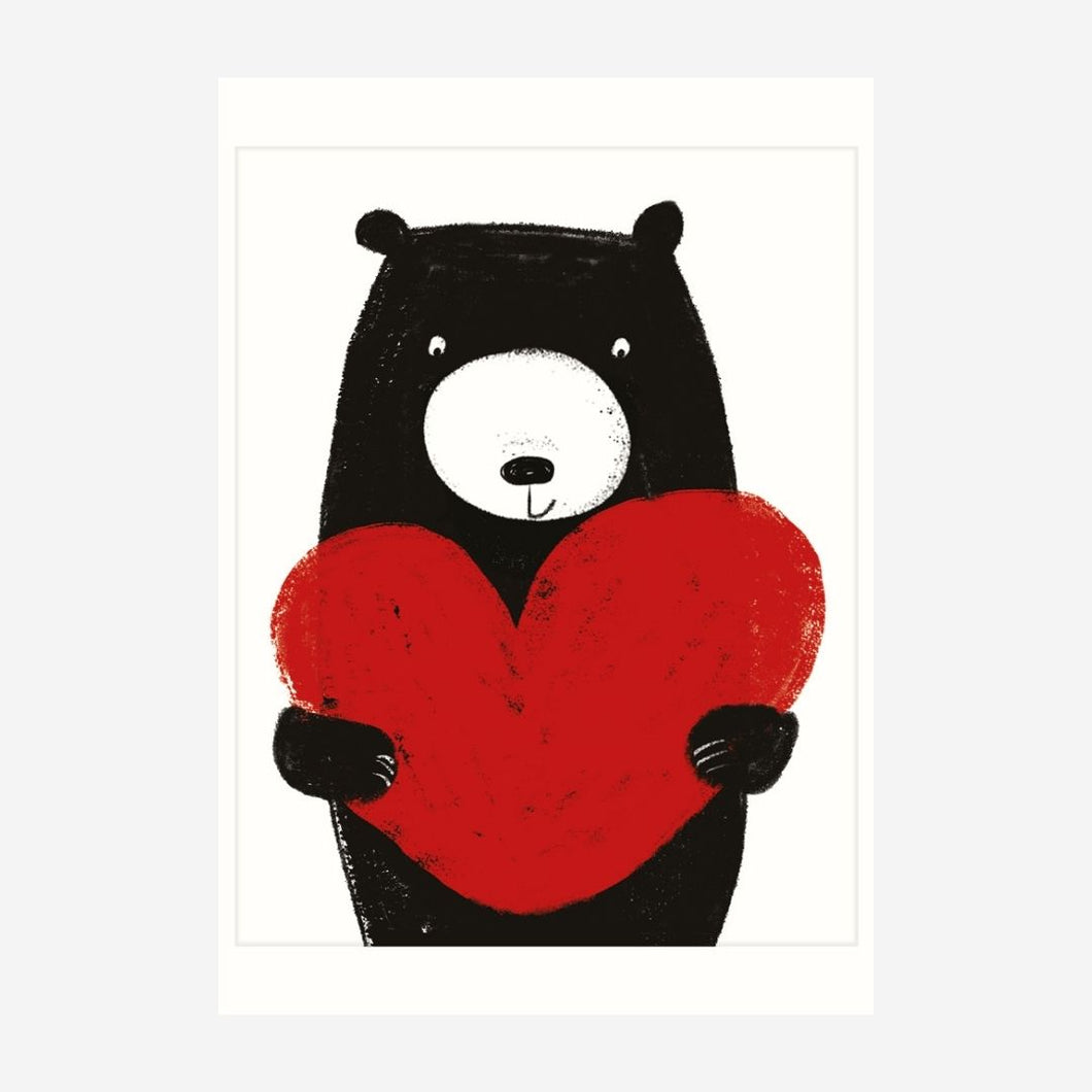 Bear Heart Greetings Card