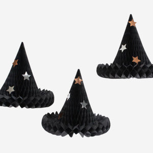 Honeycomb Witch Hat Halloween Decoration by Meri Meri