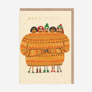 Warm Wishes Jumper Christmas Card