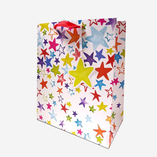 Large Painted Stars Gift Bag