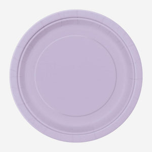 Lavender Paper Plates - Pack of 16