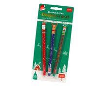 *Limited Edition!* Set of 3 Erasable Gel Pens - Christmas 2024