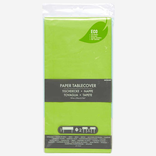 Lime Green Paper Tablecover