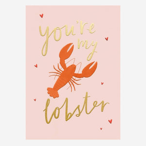 "You're My Lobster" Open Love Dedication Card