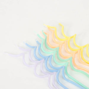 Pastel Swirly Candles (x 20) - Meri Meri