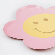 Happy Face Flower Plates