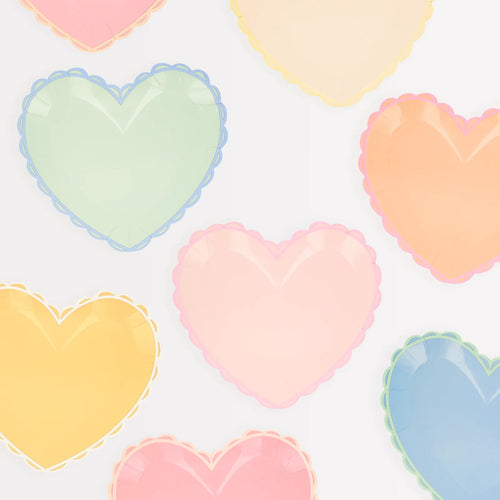 Pastel Heart Small Plates by Meri Meri