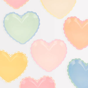 Pastel Heart Small Plates by Meri Meri