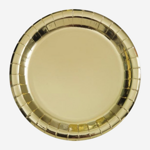 Metallic Gold Paper Plates