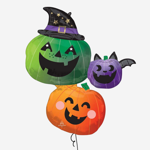 Fun & Spooky Pumpkin Inflated Foil Balloon