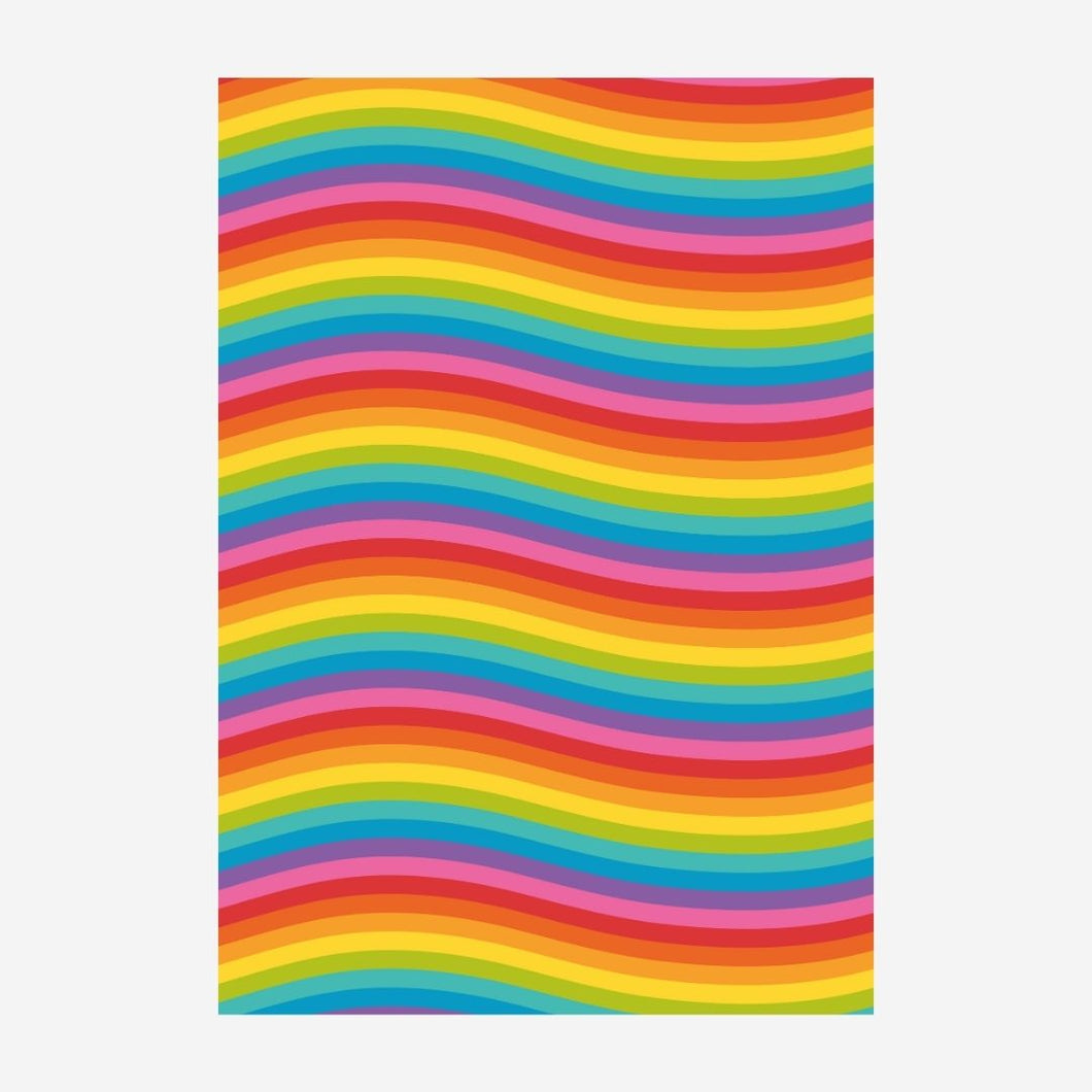 Multicolour Stripes Wrapping Paper Roll