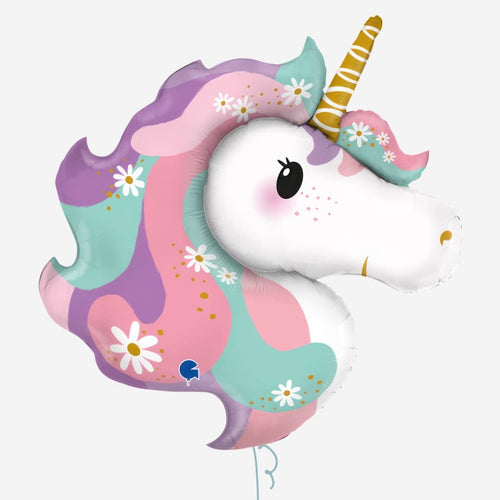 Hippie Unicorn Inflated Foil Balloon