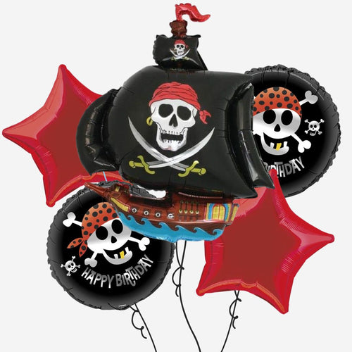 Pirate Ship Inflated Balloon Bouquet