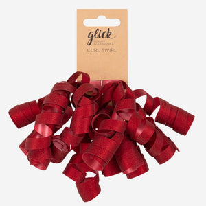 Red Curl Swirl Gift Wrapping