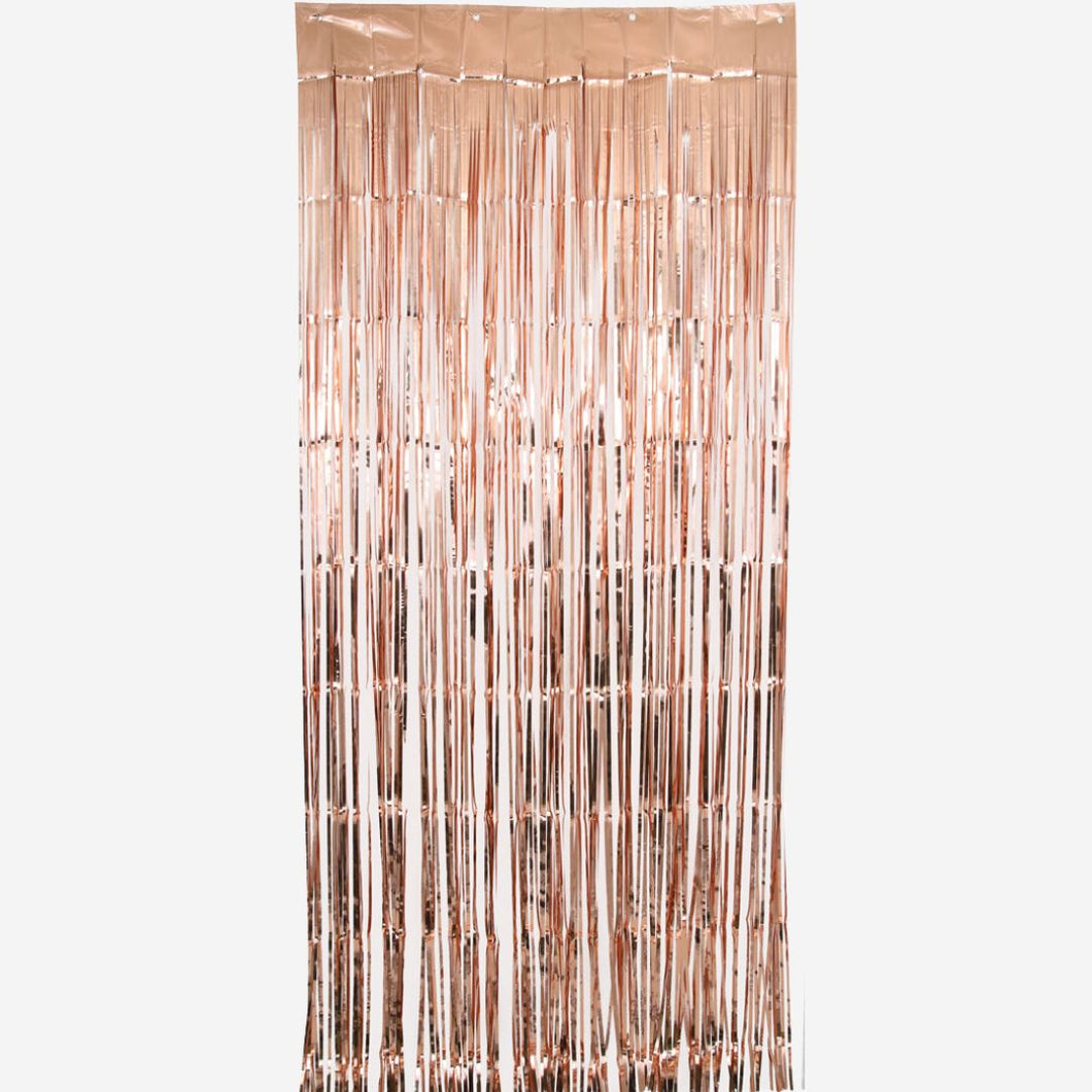 Rose Gold Metallic Door Curtain Backdrop