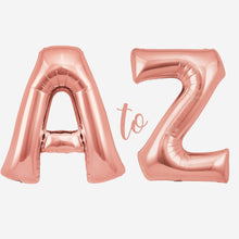 Large Rose Gold Inflated Letter Balloons 34"