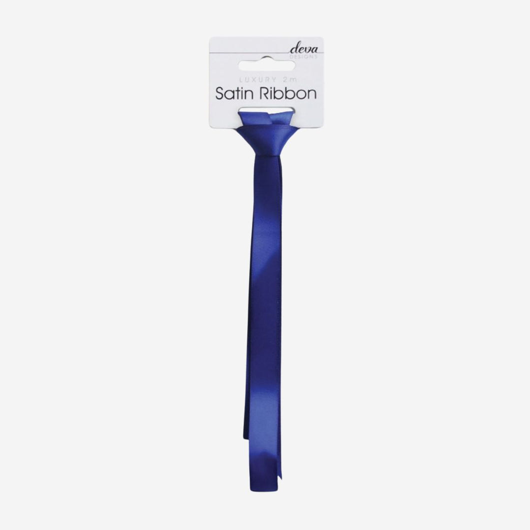 Navy Blue Satin Ribbon