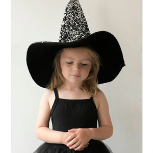 Sequin Velvet Witches Hat