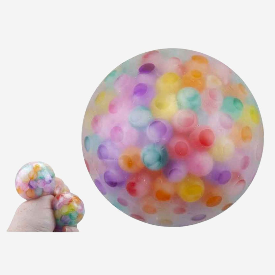 Squishy Stress Ball with Pastel Beads