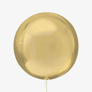 White Gold Orbz Inflated Foil Balloon