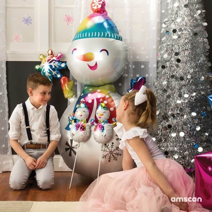 Large Snowman Inflated Foil Balloon