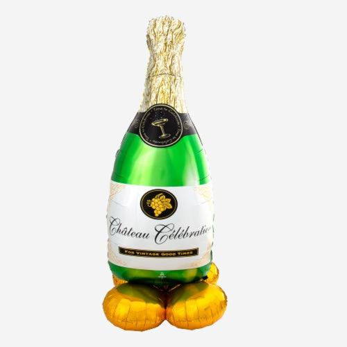 Bubbly Wine Bottle AirLoonz Inflated Foil Balloon