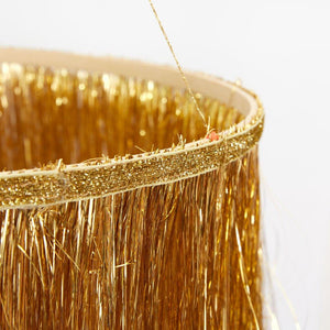 Gold Tinsel Chandelier