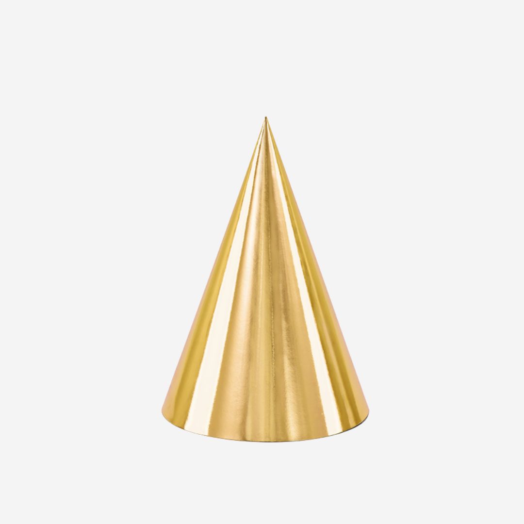 Gold Party Hats – The Balloon Works