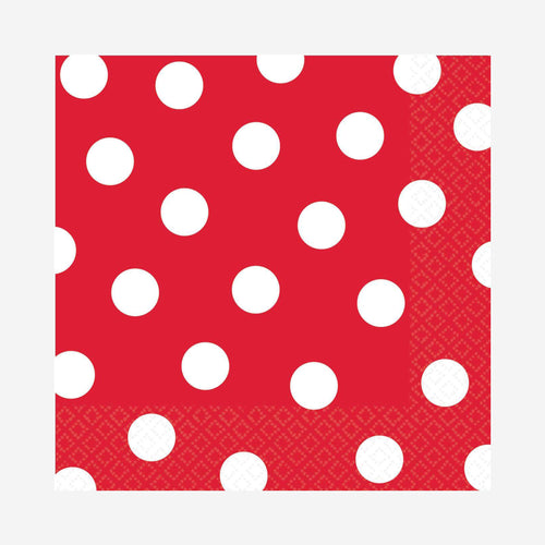 Apple Red Dots Paper Napkins